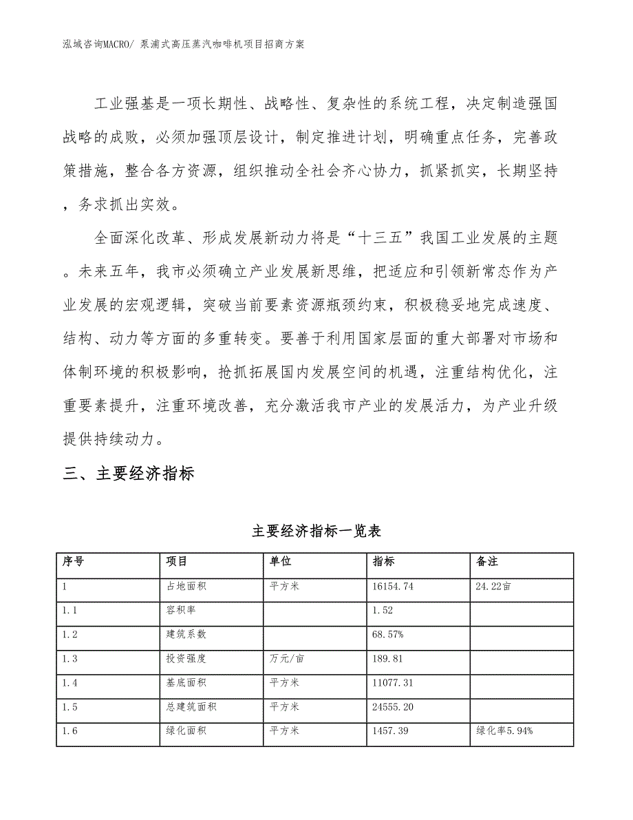 xxx经济技术开发区泵浦式高压蒸汽咖啡机项目招商_第4页