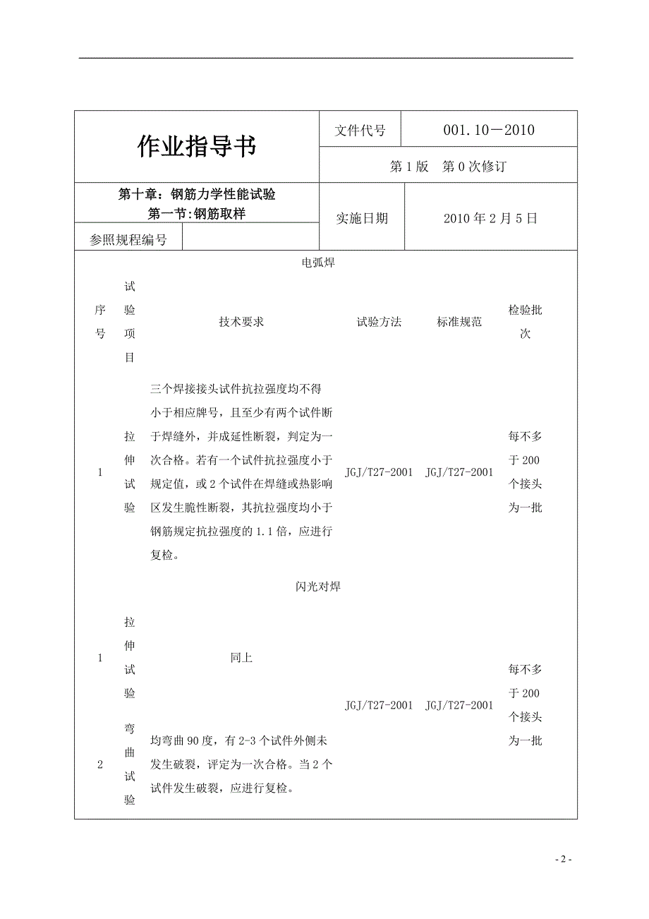 钢筋焊接的作业指导书_第2页