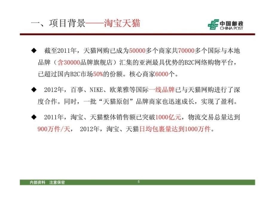 2012中国邮政国内小包“双11”推介方案_第5页