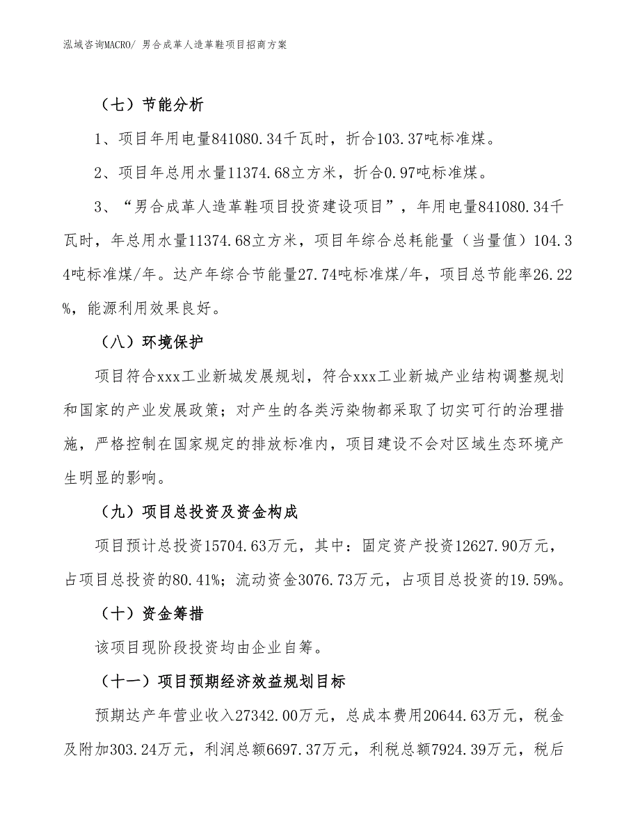 xxx工业新城男合成革人造革鞋项目招商方案_第2页