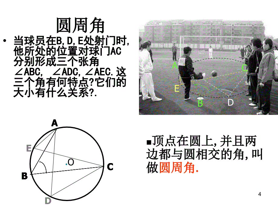 人教版初三九年级数学第二十一章《圆周角课件》优秀课件_第4页