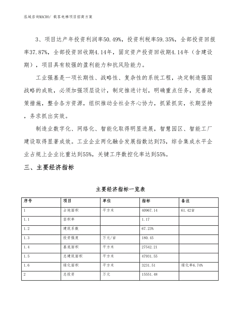 xxx经济新区载客电梯项目招商_第4页