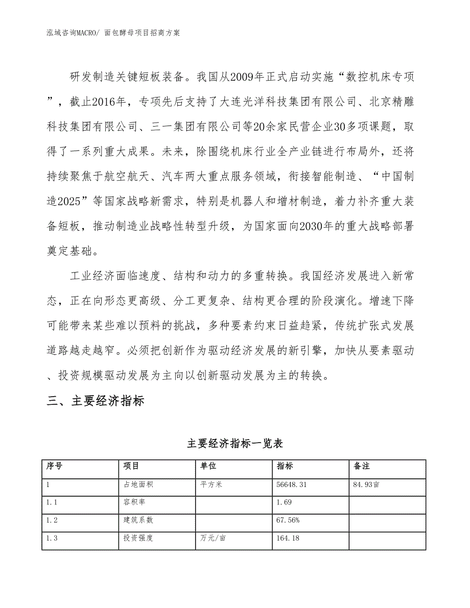 xxx工业新城面包酵母项目招商方案_第4页