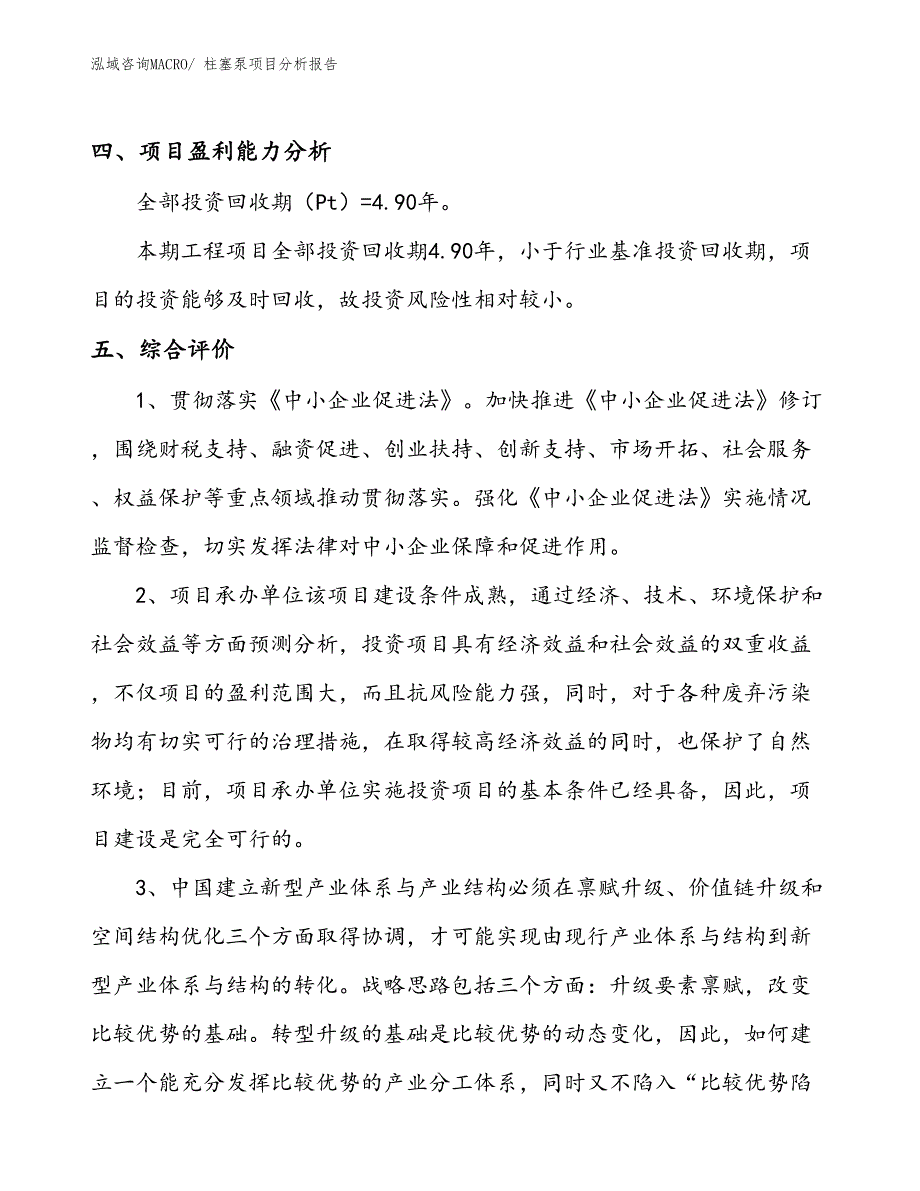 柱塞泵项目分析报告_第4页