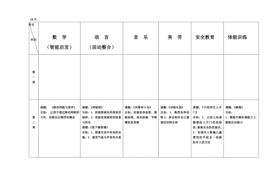 大班上学期中文教学计划_第3页
