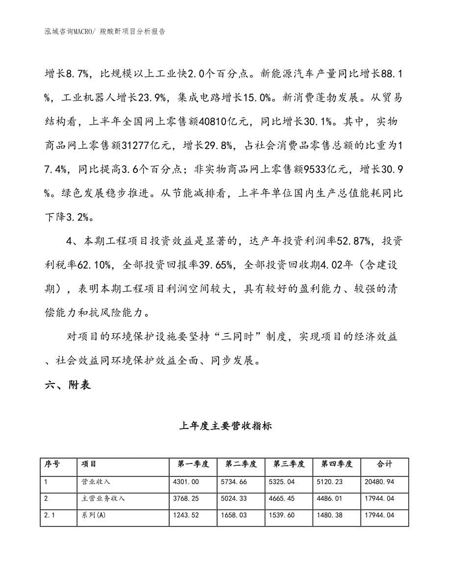 羧酸酐项目分析报告_第5页