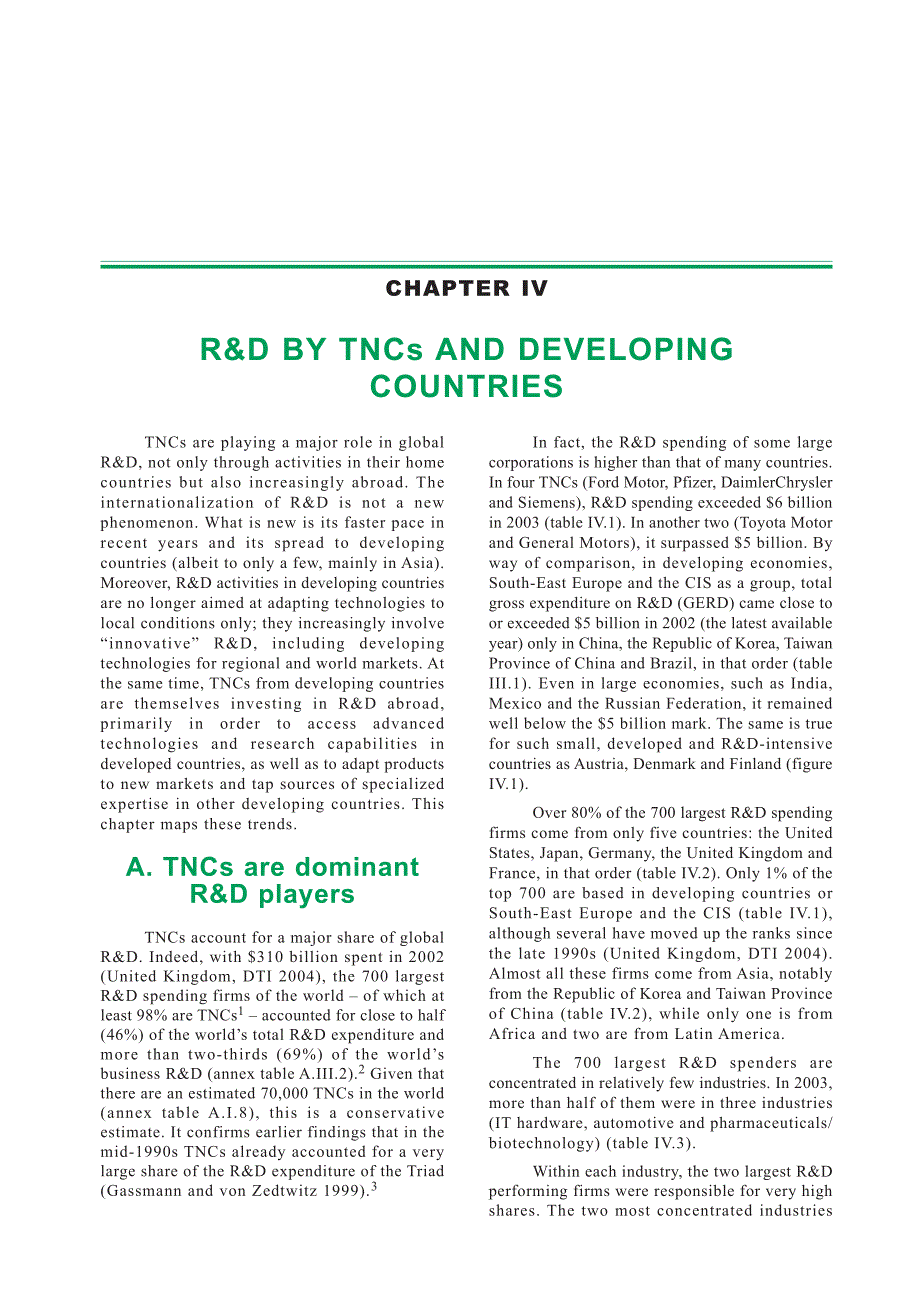 World Investment ReportCHAPTERIV R&ampamp;D BY TNCS AND DEVELOPING COUNTRIES（PDF 39）.pdf_第2页