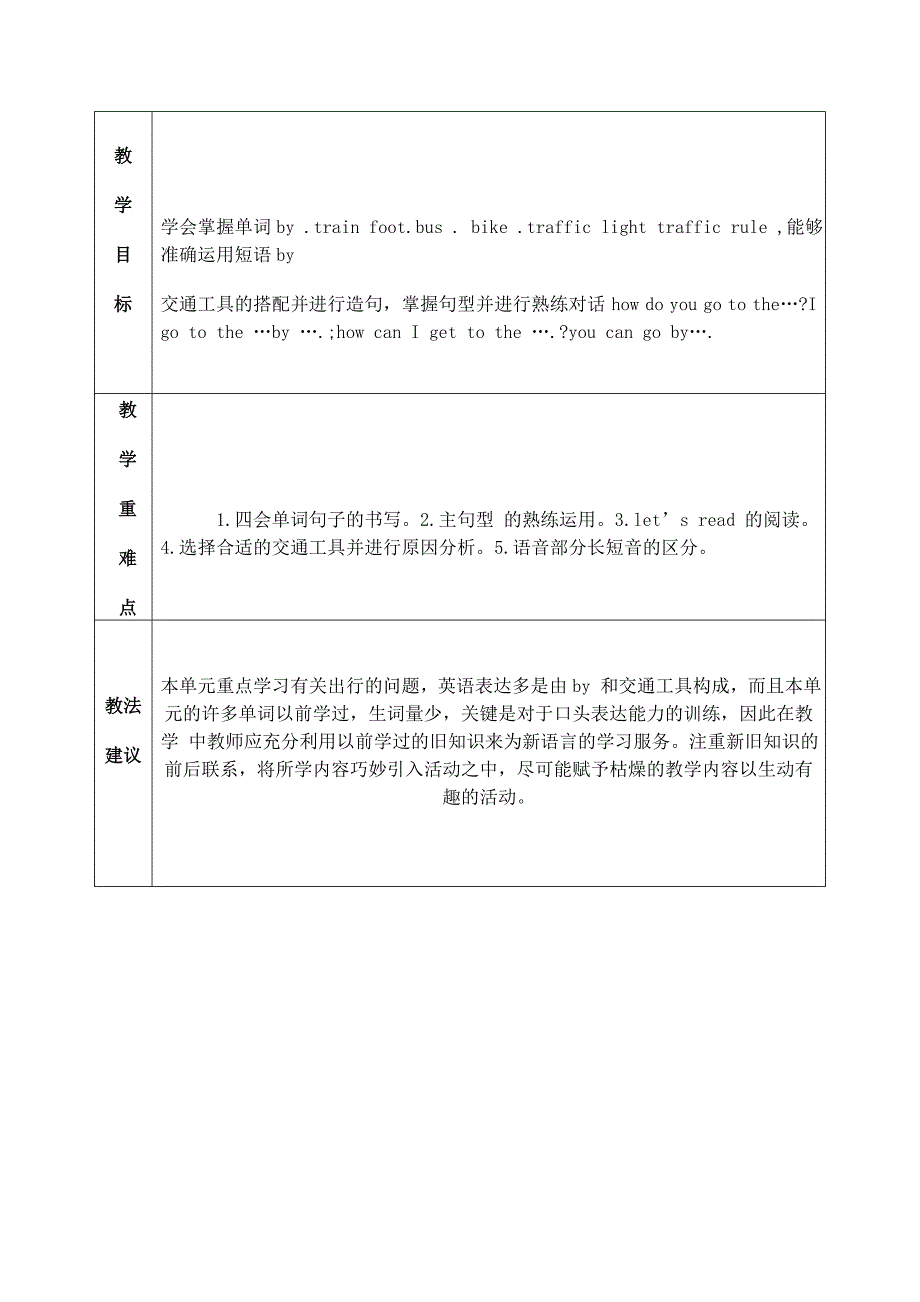 pep小学英语六年级上册单元主讲稿　全册_第2页