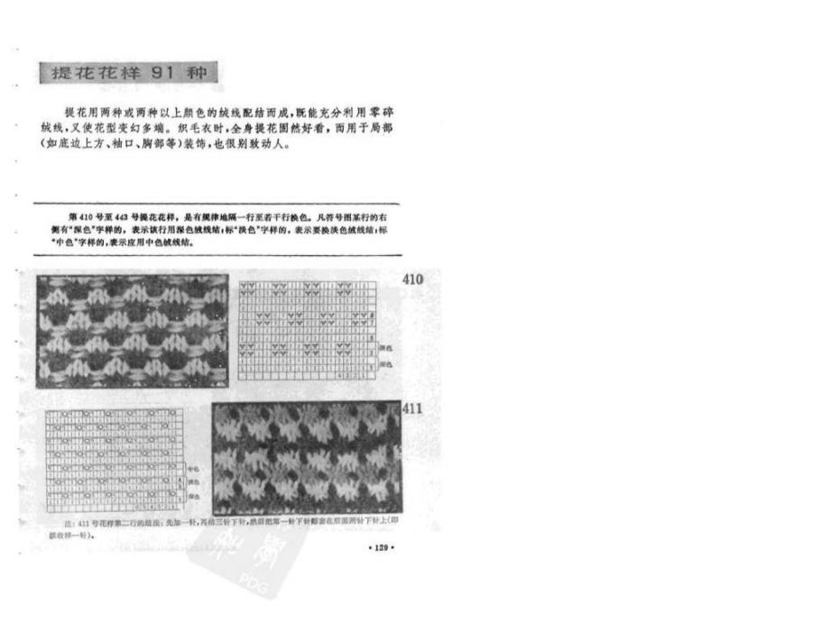 d《上海棒针编织花样500种》(提花花样91种)_第1页