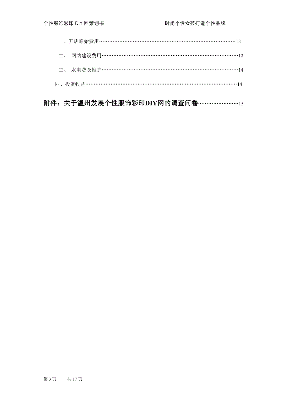 个性服装饰彩印diy网策划书 时尚个性女孩打造个性品牌 第二届xx省大学生电子商务竞赛参赛作品_第3页