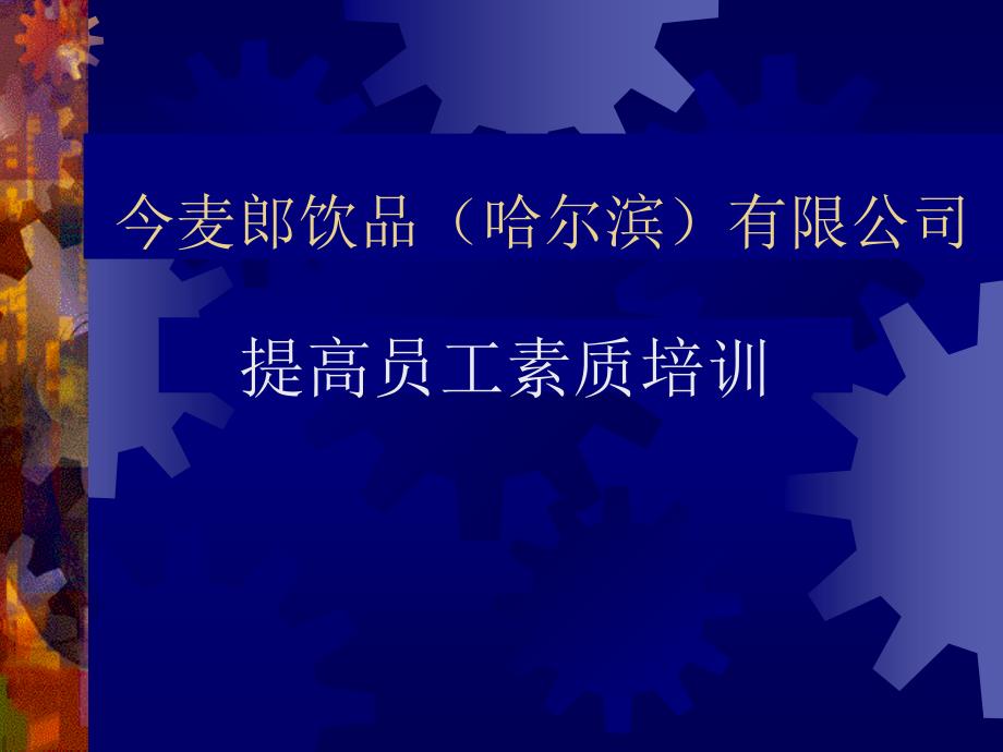 xx有限公司提高员工素质培训讲义（ppt37页）_第1页