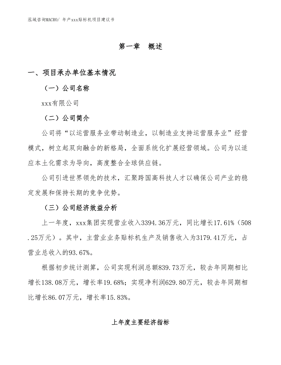 年产xxx贴标机项目建议书_第3页