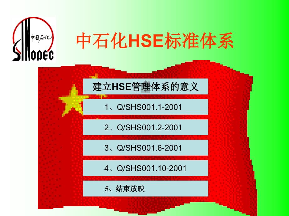 hse标准体系——中石化_第1页