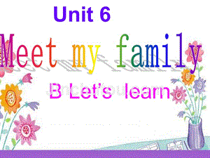 人教PEP四年级上册英语-Unit 6 Part B Let's learn 2