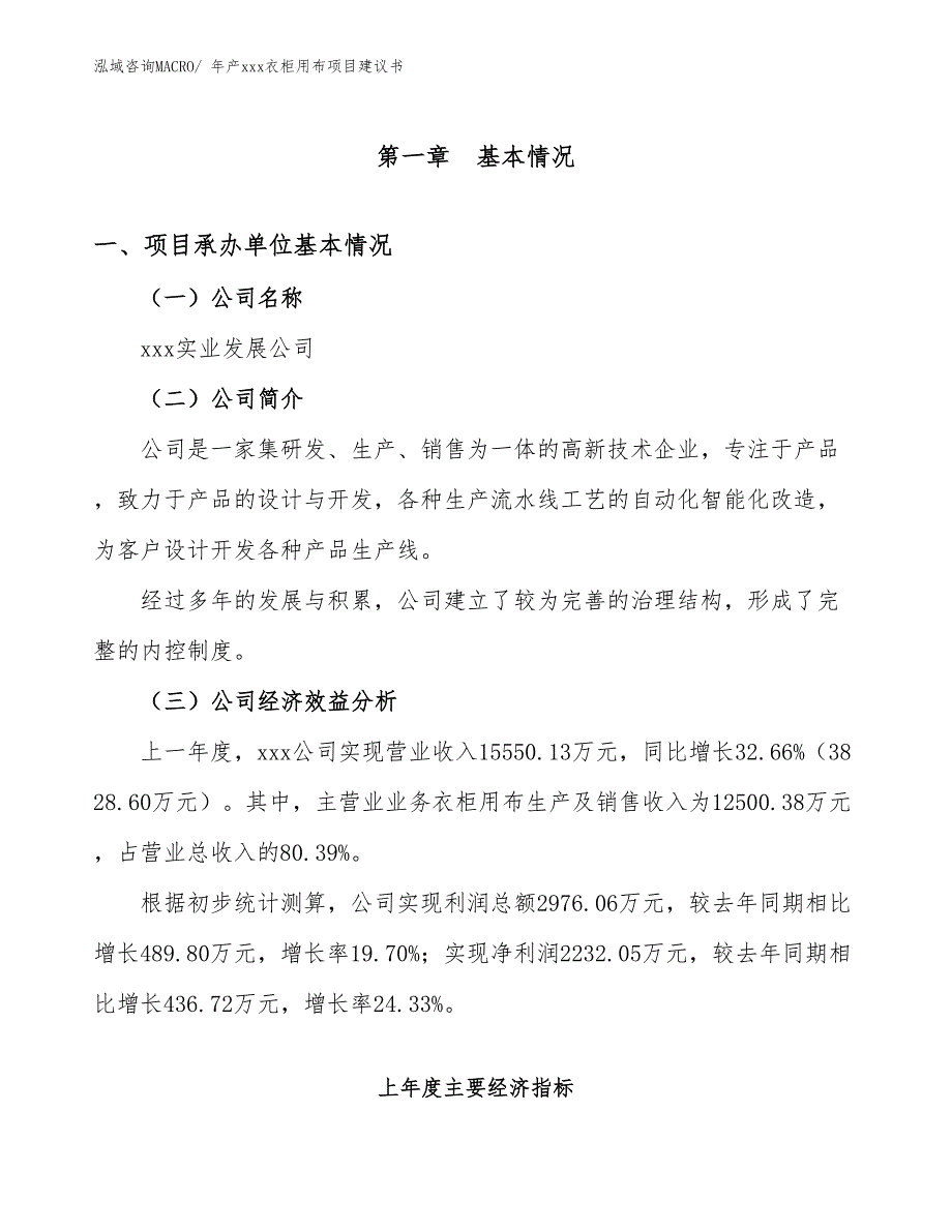 年产xxx衣柜用布项目建议书_第3页