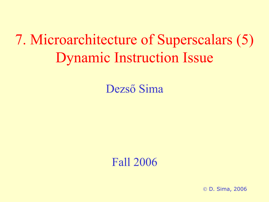 dynamicinstructionissue动态指令的问题_第1页