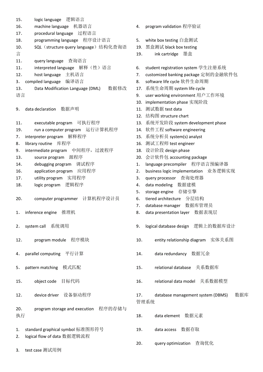 计算机英语词组翻译1_第2页