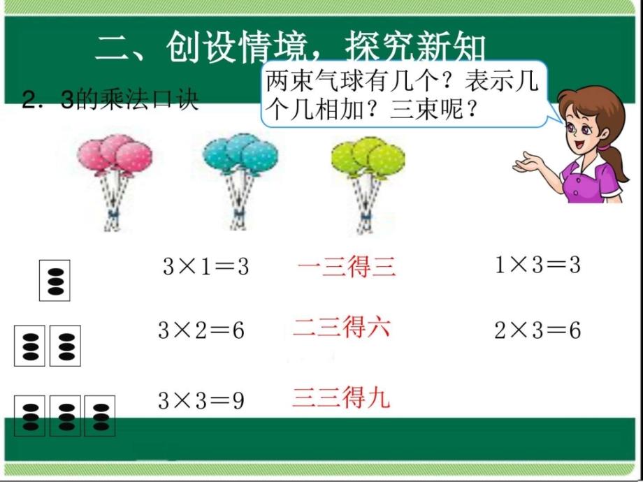 上册数学2、3、4的乘法口诀教学课件ppt模板(10页)_第4页