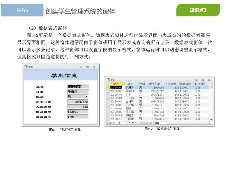 access数据库技术任务5创建学生管理系统的窗体_第5页