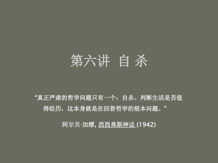 华南师范大学《学校心理学》第六讲青少年自杀问题_第1页
