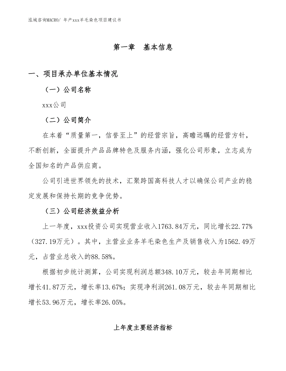 年产xxx羊毛染色项目建议书_第3页