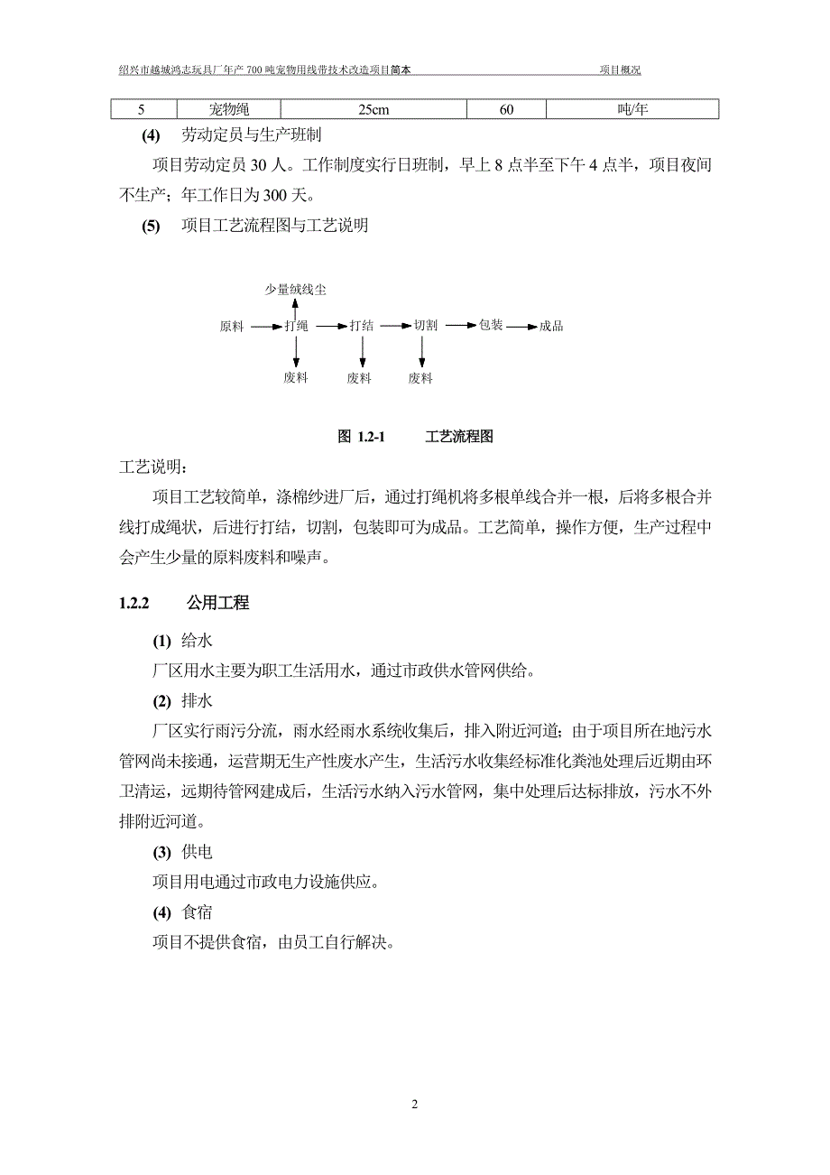 绍兴市越城鸿志玩具厂年产700吨宠物用线带技术改造项目环境影响报告表.doc_第4页