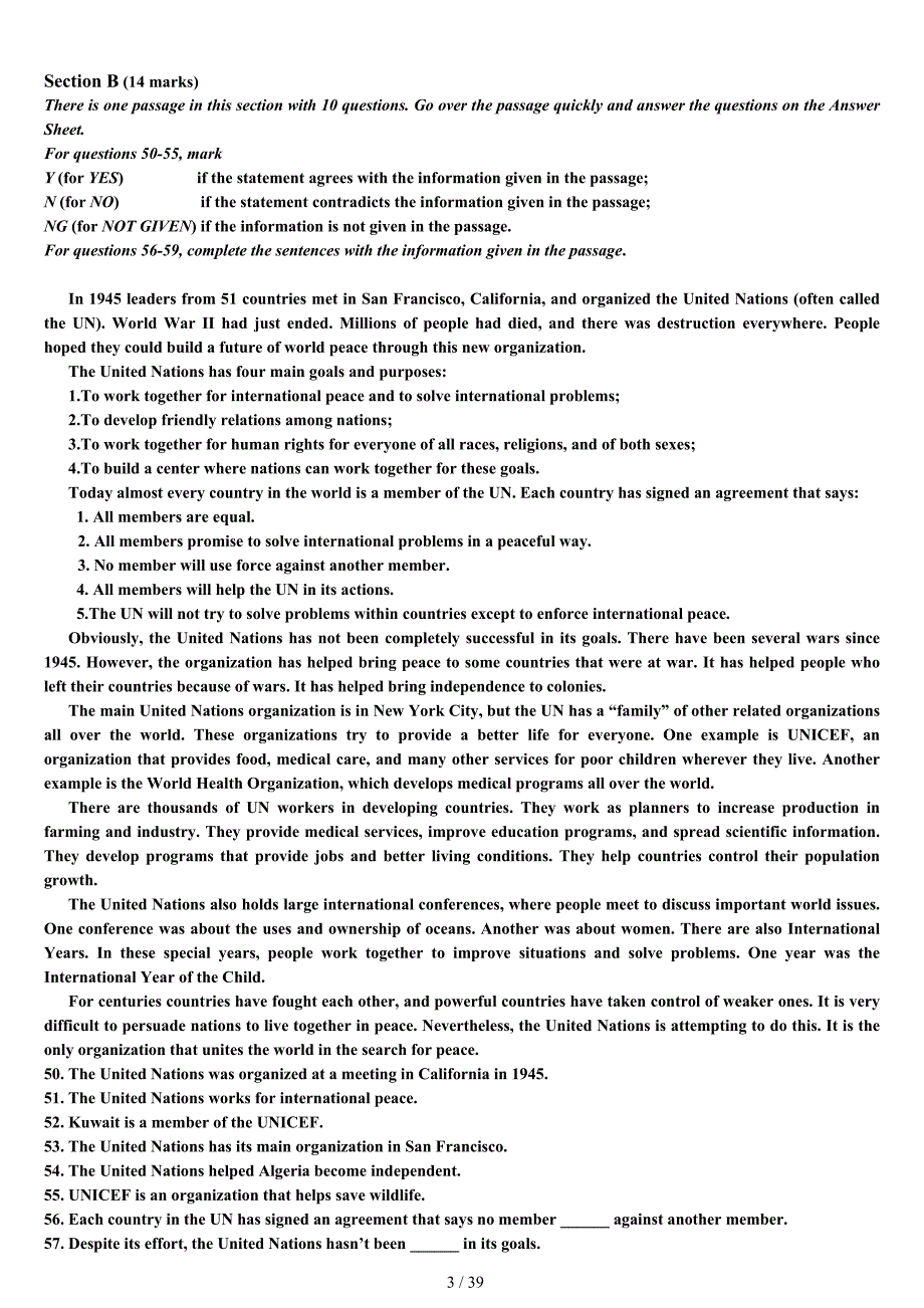 2008—2011年全国大学生英语竞赛c类试题及答案_第3页