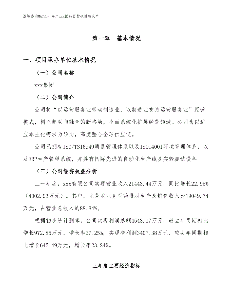 年产xxx医药器材项目建议书_第2页