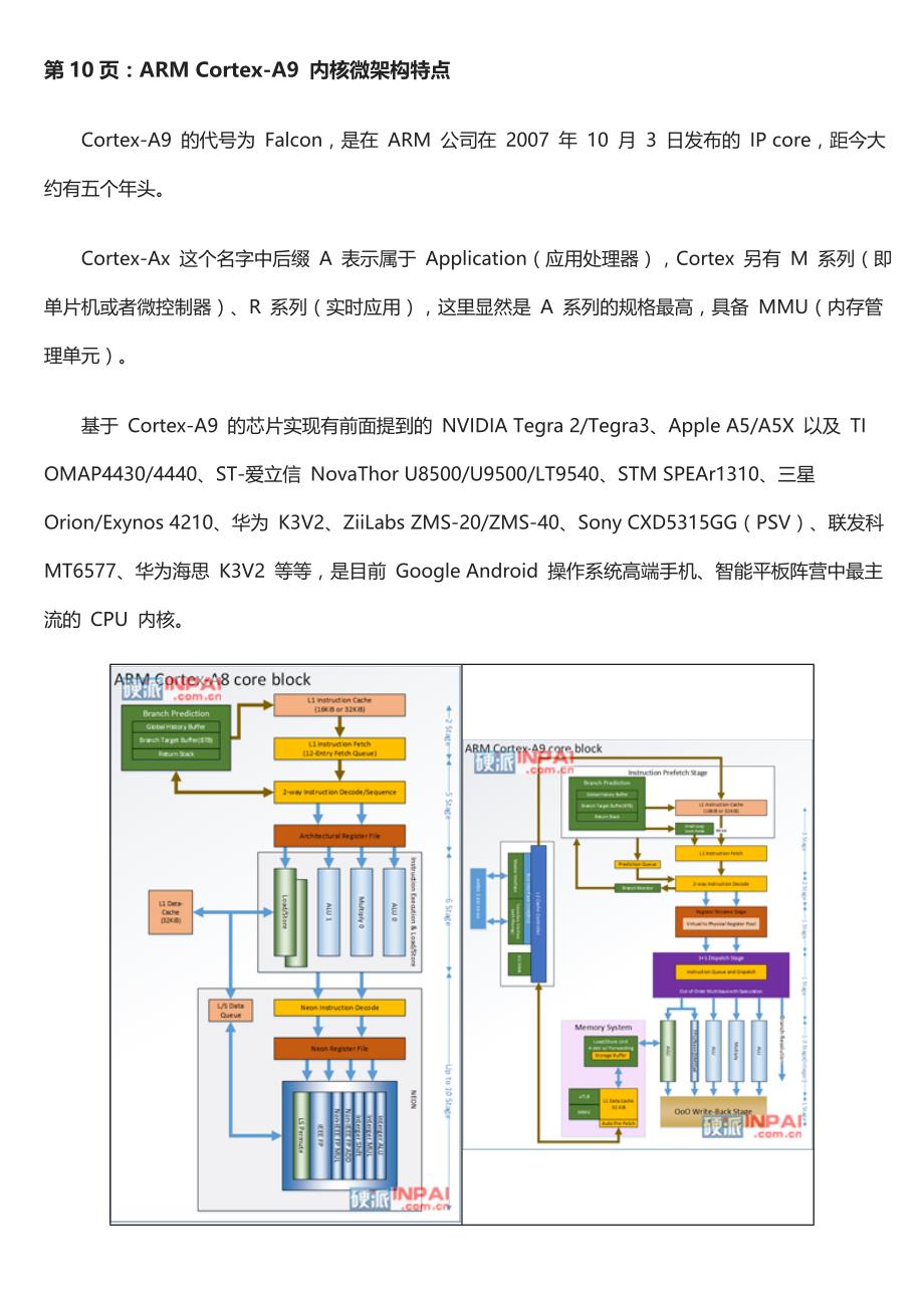 轻松读懂“应用处理器”微架构2013版10—18_第1页