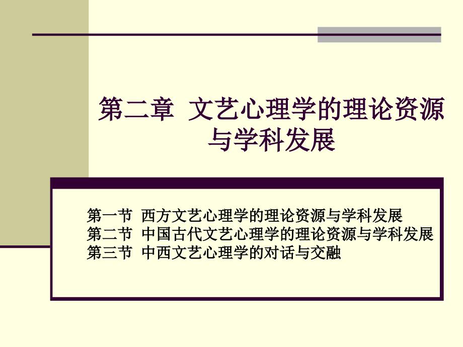 当代文艺心理学第二章文艺心理学的理论资源与学科发展_第1页