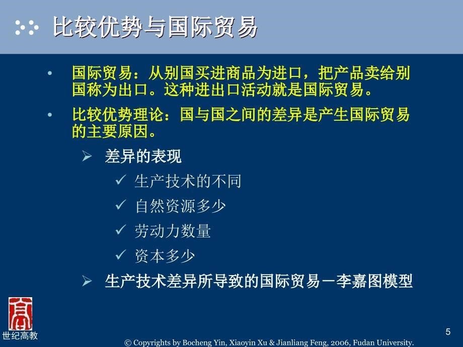 西方经济学简明教程第20章--国际经济学初步_第5页