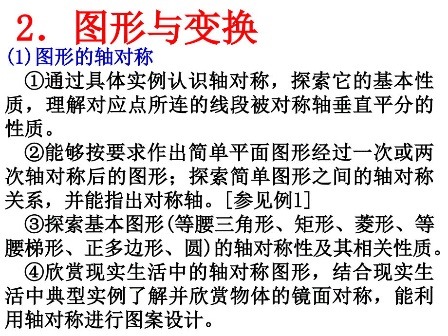 2010年中考数学复习课件：图形的变换_第2页