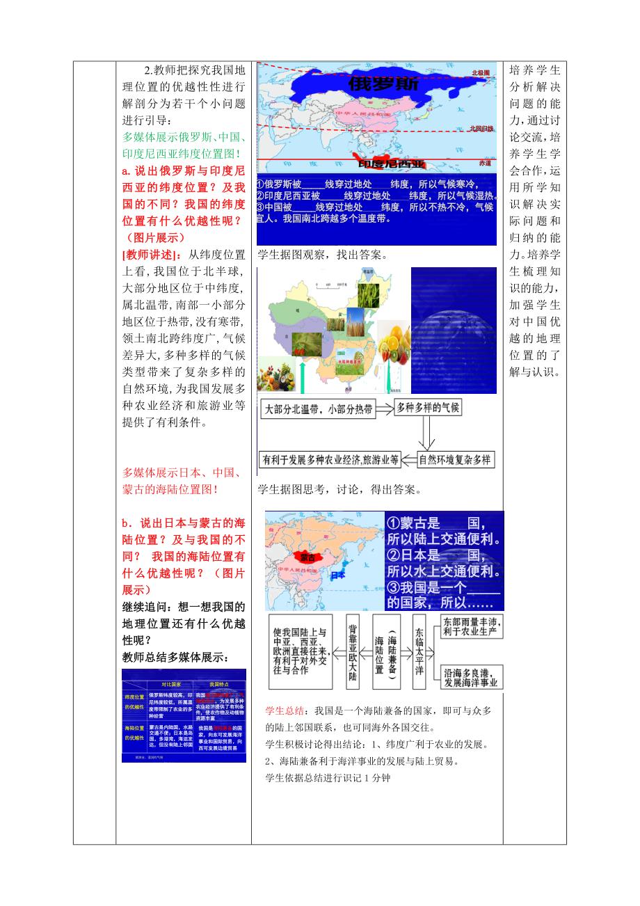 商务星球版地理八年级上册第一章中国的疆域与人口第1节《辽阔的疆域》_第4页