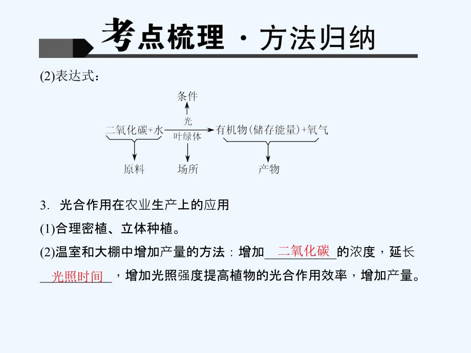 2018【人教版】中考生物讲练课件：第9讲-绿色植物与生物圈中的碳—氧平衡_第3页