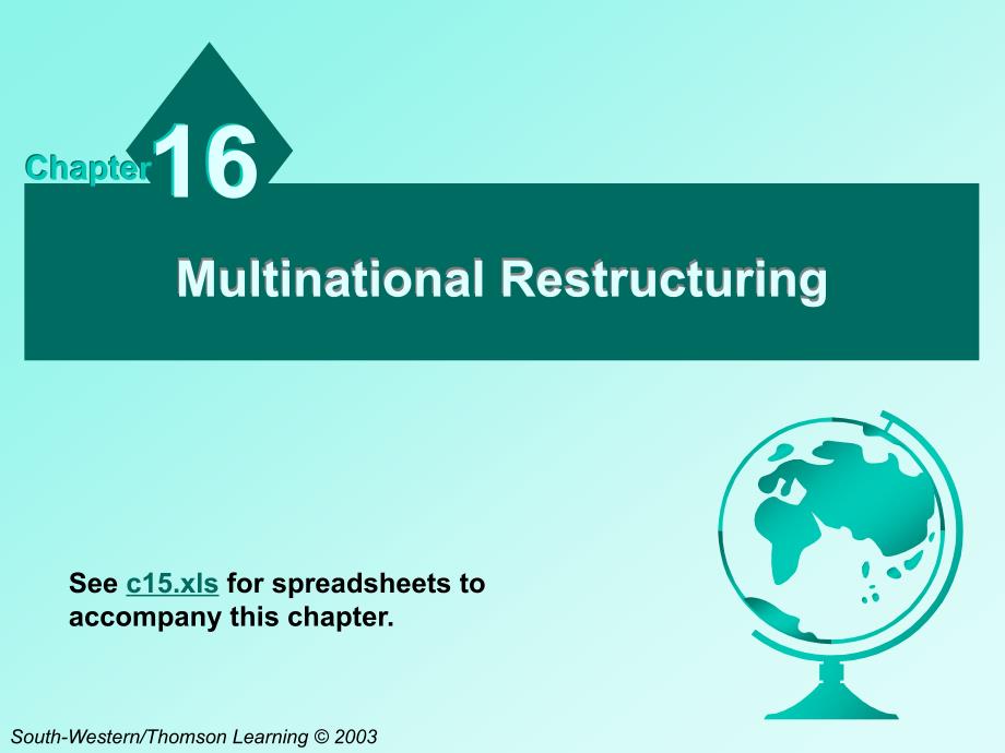 国际金融市场管理ch16multinationalrestructuring_第1页