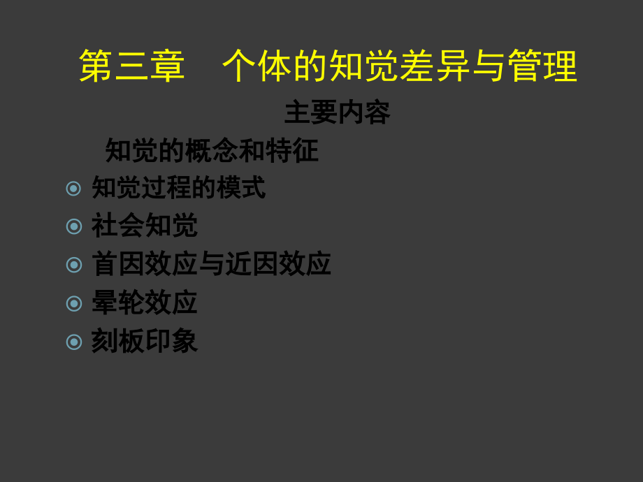 管理心理学——第三章_个体的知觉差异与管理_第1页