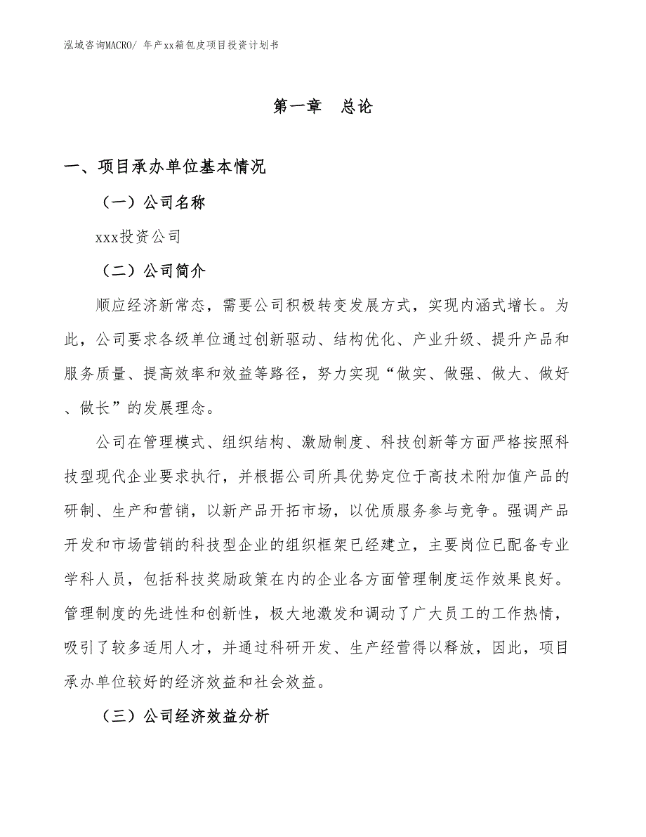 年产xx箱包皮项目投资计划书_第3页