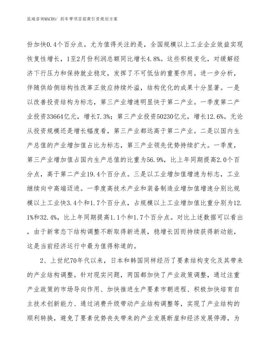 刹车带项目招商引资规划方案_第5页