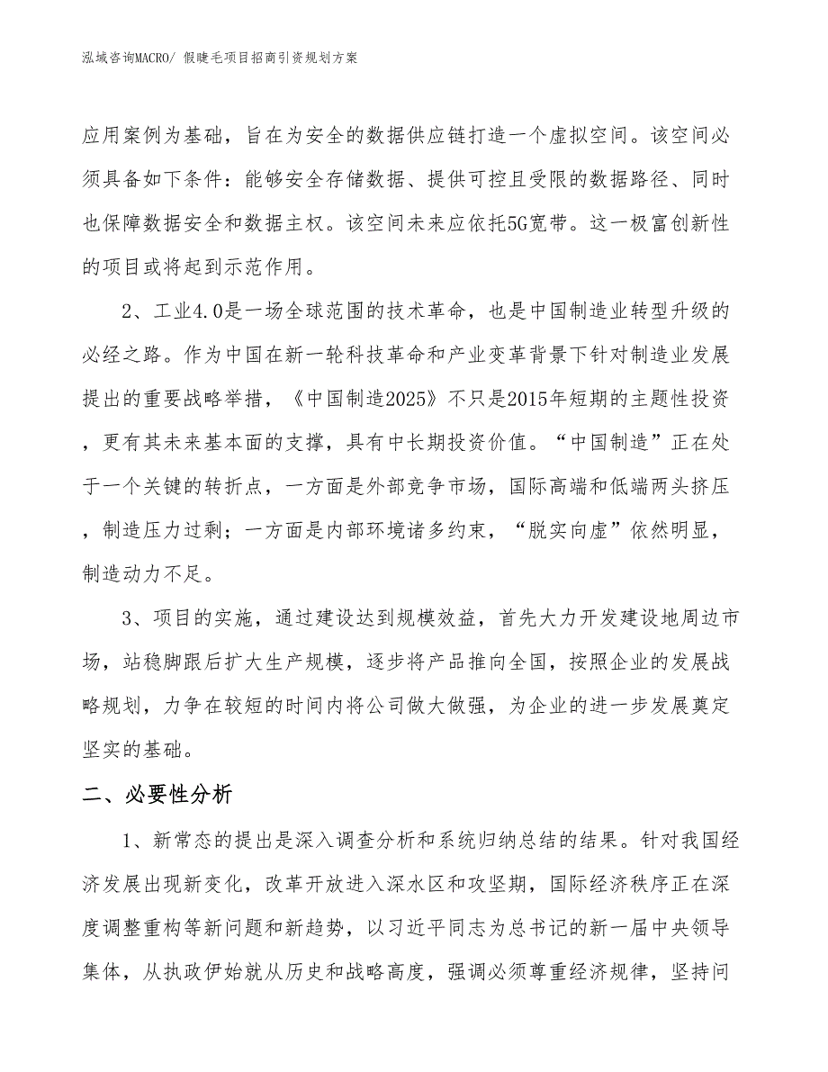 假睫毛项目招商引资规划方案_第4页