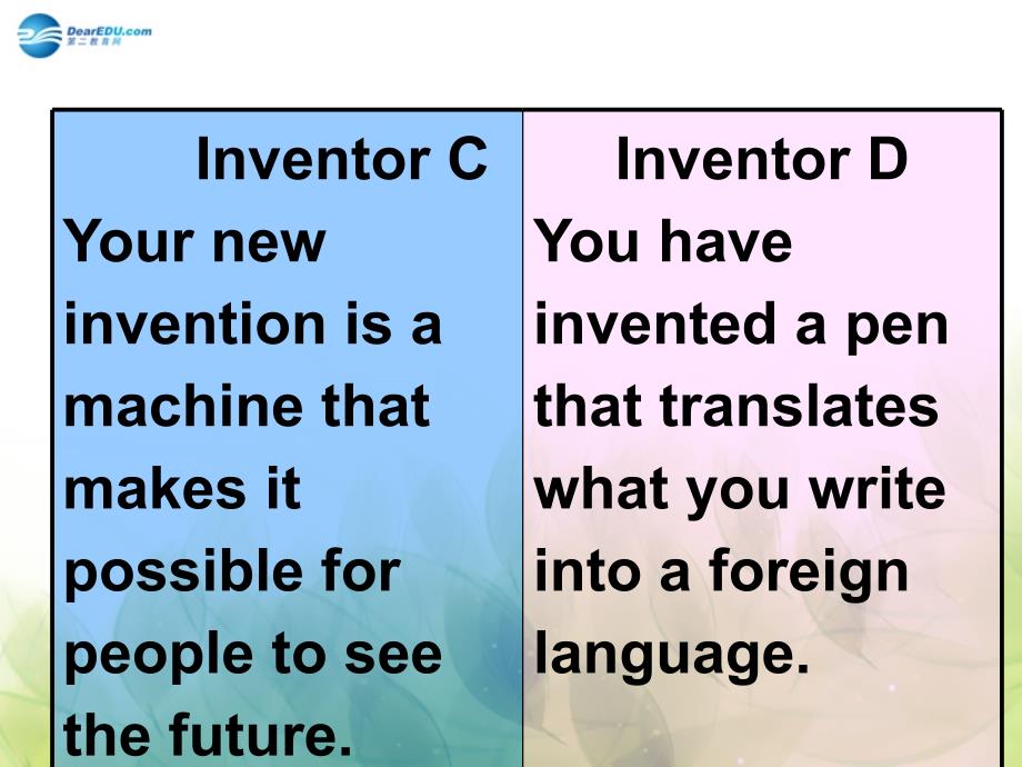 2014-2015学年高中英语unit3inventorsandinventionsspeaking课件新人教版选修_第4页