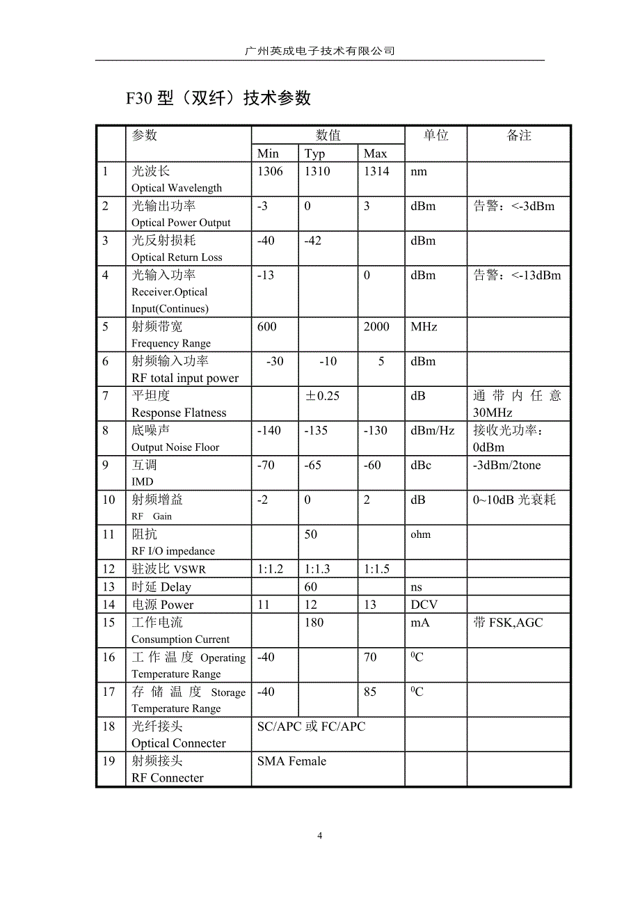 enson光端机操作使用手册_第4页