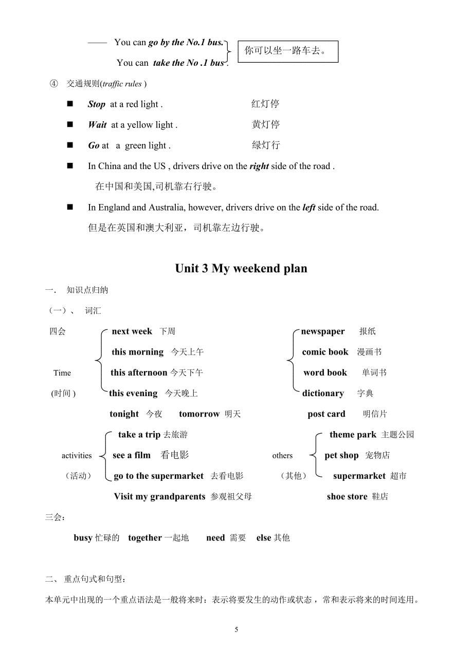 最新人教版六年级上册知识点分单元总结_第5页