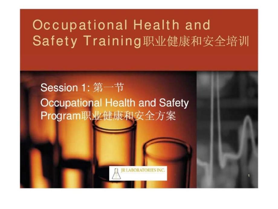 职业健康和安全培训第一节职业健康和安全方案_第1页