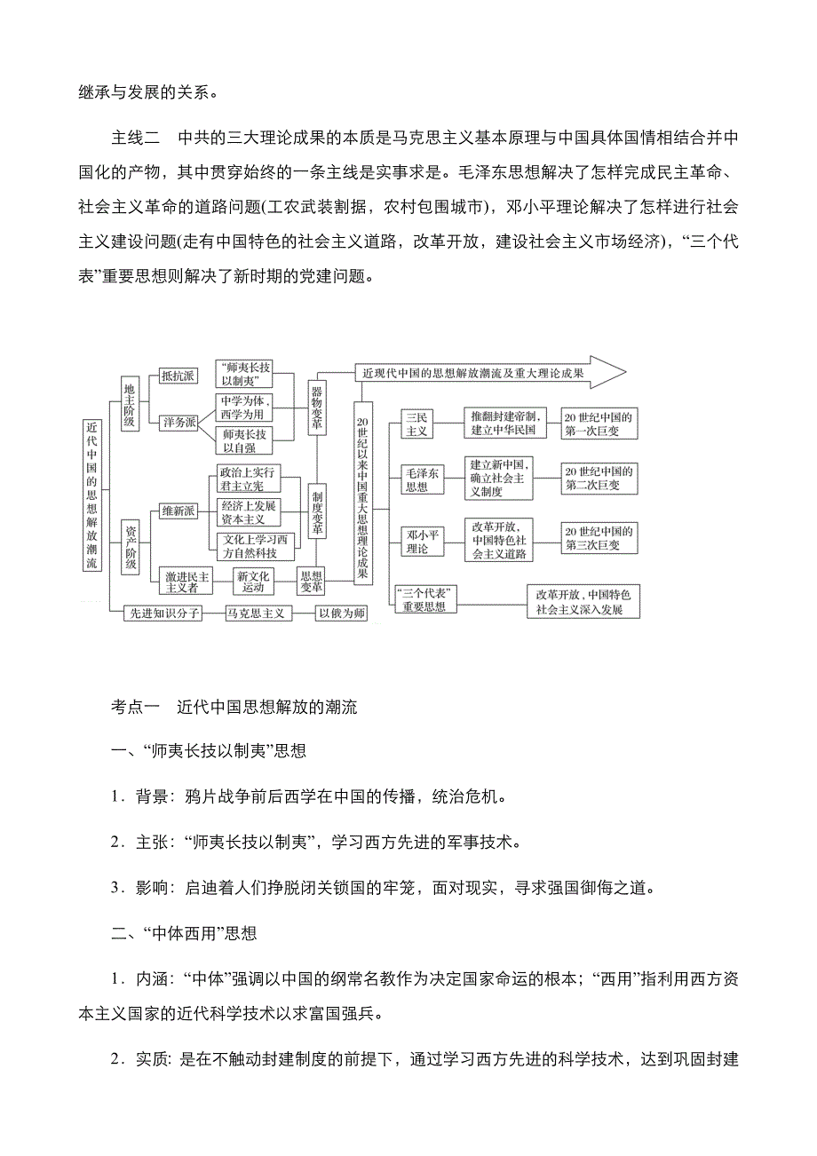 高考历史二轮专题10：近现代中国的思想解放潮流与理论成果（教师版）---精校解析Word版_第2页