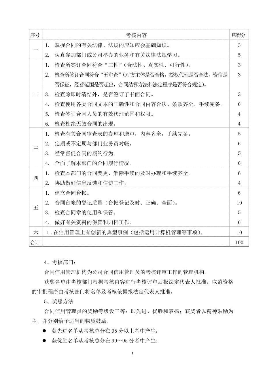 公司企业合同信用管理制度_第5页