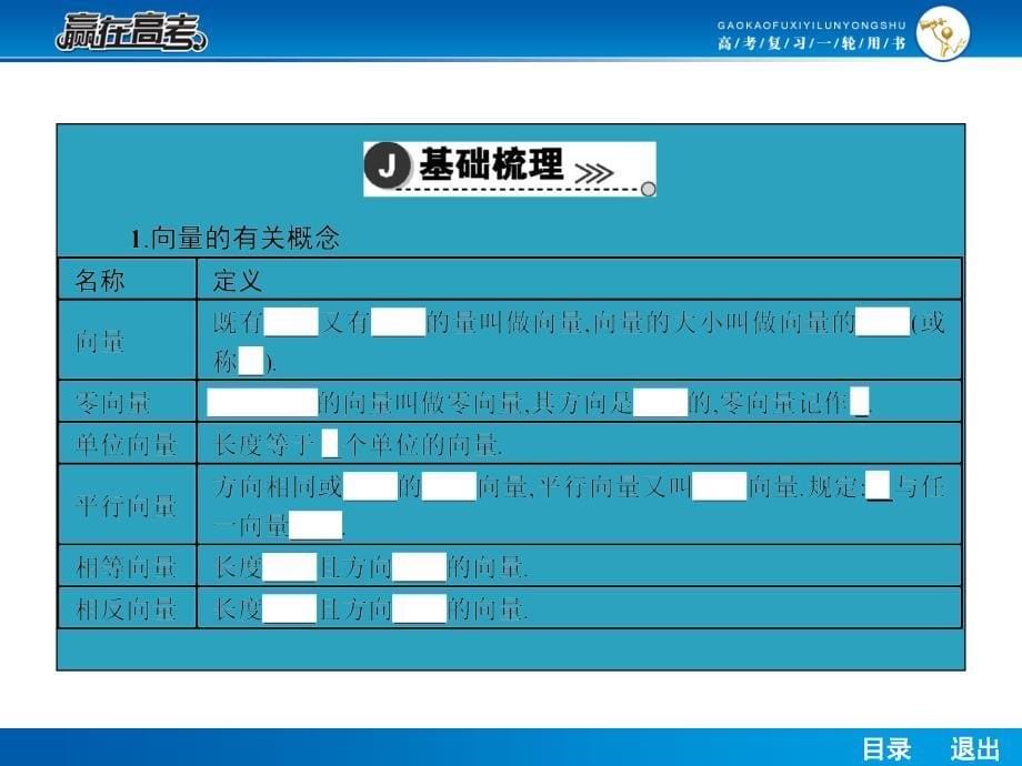 2015年人教a版高考数学（理）一轮ppt课件：5.1向量的线性运算_第5页