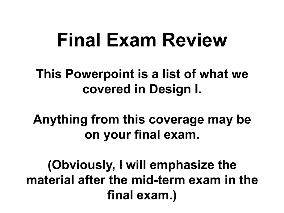finalexamreview-departmentofchemicalengineering期末考试复习-化学工程系_第1页