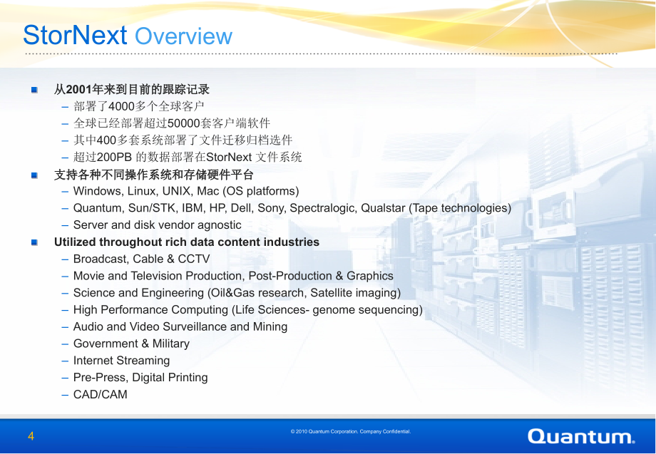 昆腾2010年售前技术培训ppt：2-quantum-stornextfssmfx-tek_第4页