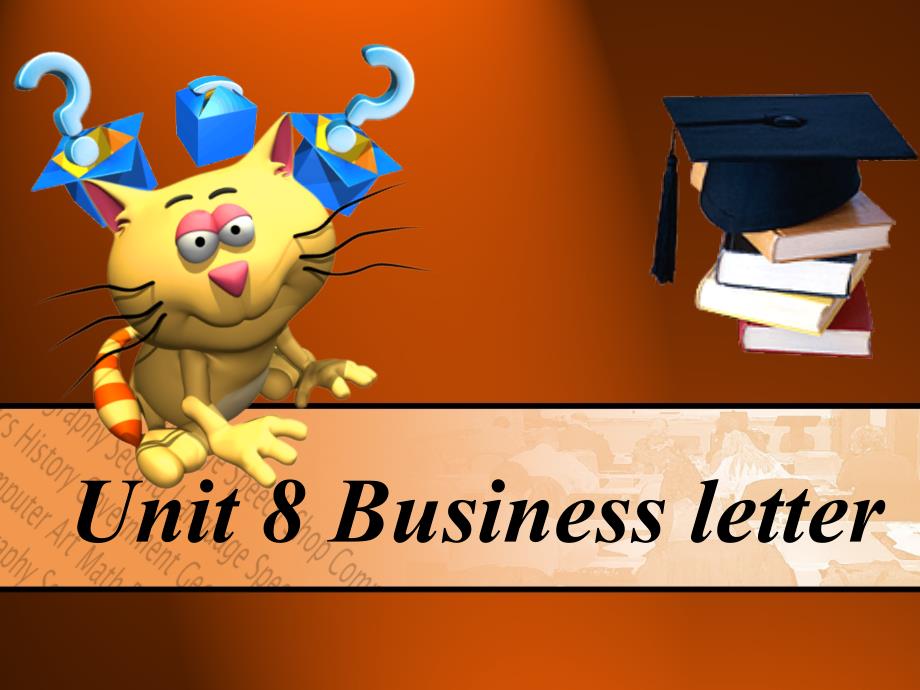 英语应用文unit8businessletter_第1页