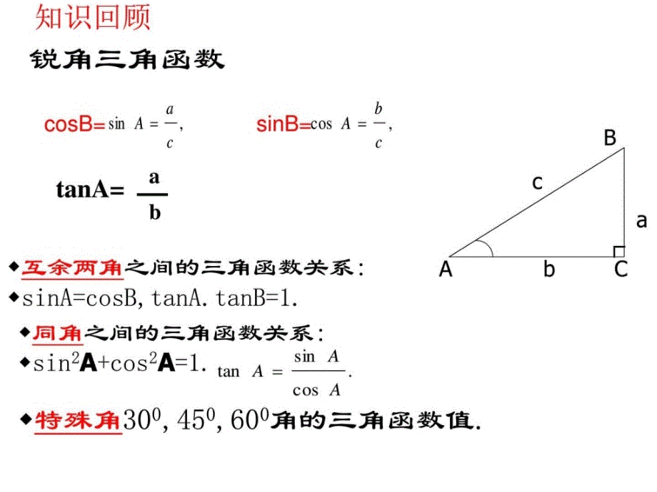 数学1.2《有关三角函数的计算》课件2（九年级下浙教版_第2页